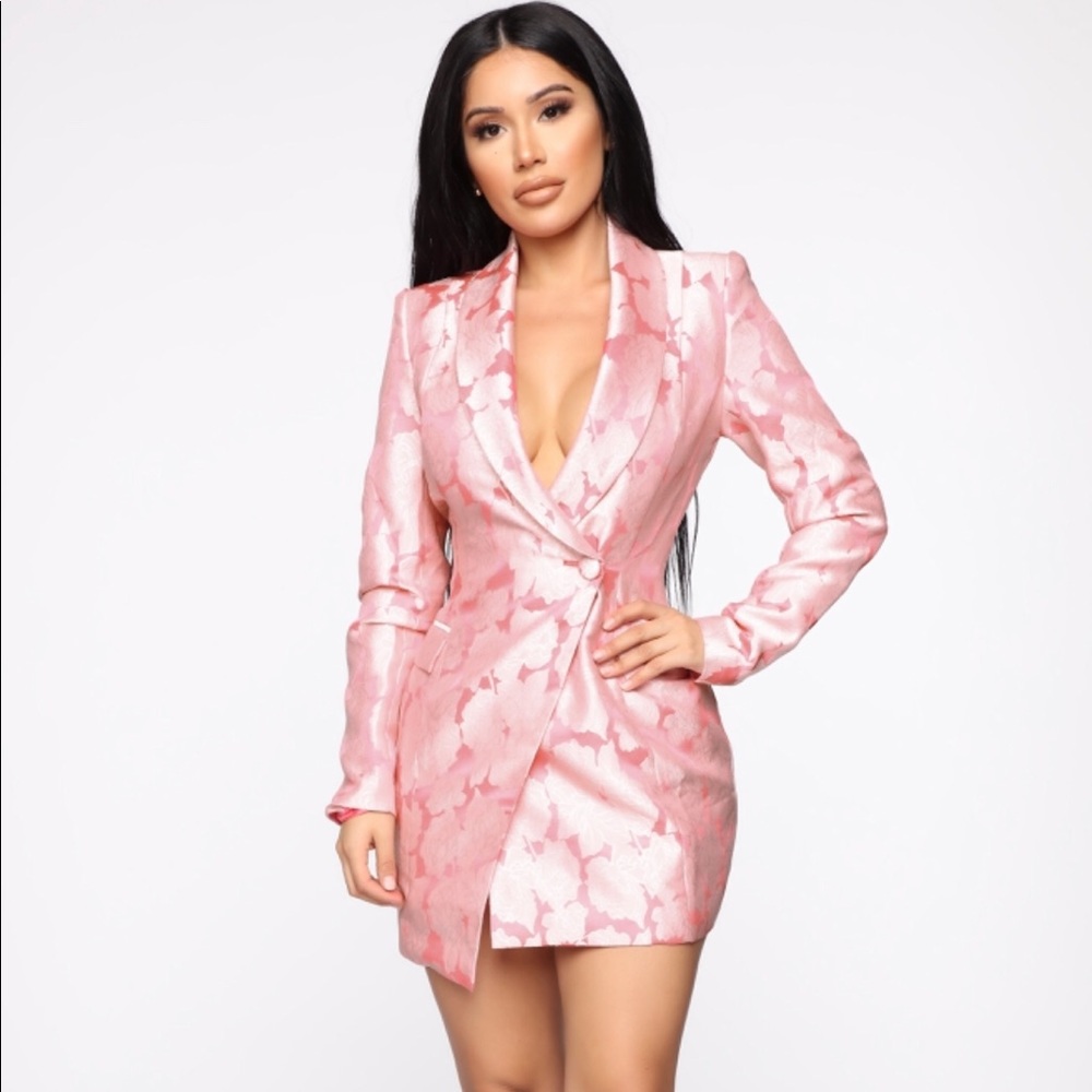 Buy My Own Flowers Blazer Dress